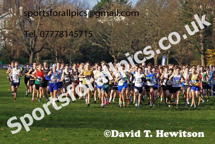 Men's Under-17s, 2023 British Athletics Cross Challenge, Sefton Park, Liverpool. Photo: David T. Hewitson/Sports for All Pics